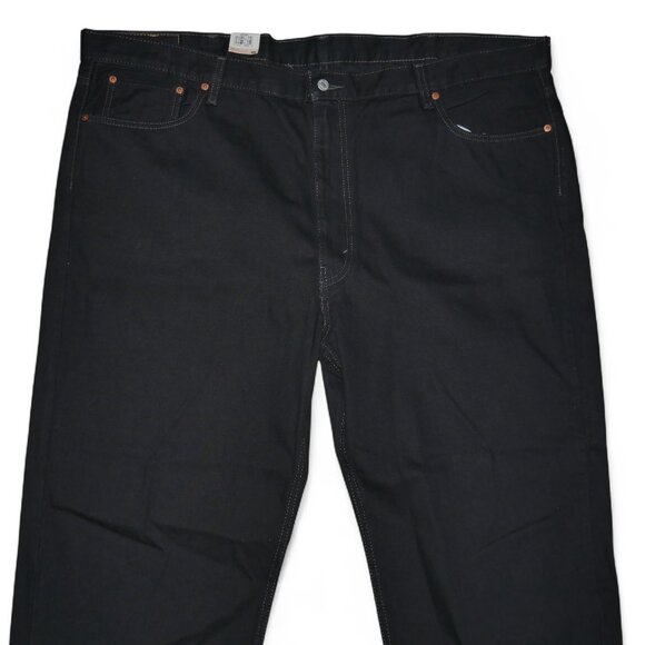 Levis 550 Relaxed Fit Denim Jeans Men's Size 50x29 Solid Black NWT - Picture 6 of 13